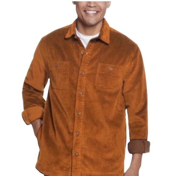 NWT Weatherproof Vintage $90 Men Casual Button Down Shirt - Smoked Paprika Sz M - Picture 1 of 8